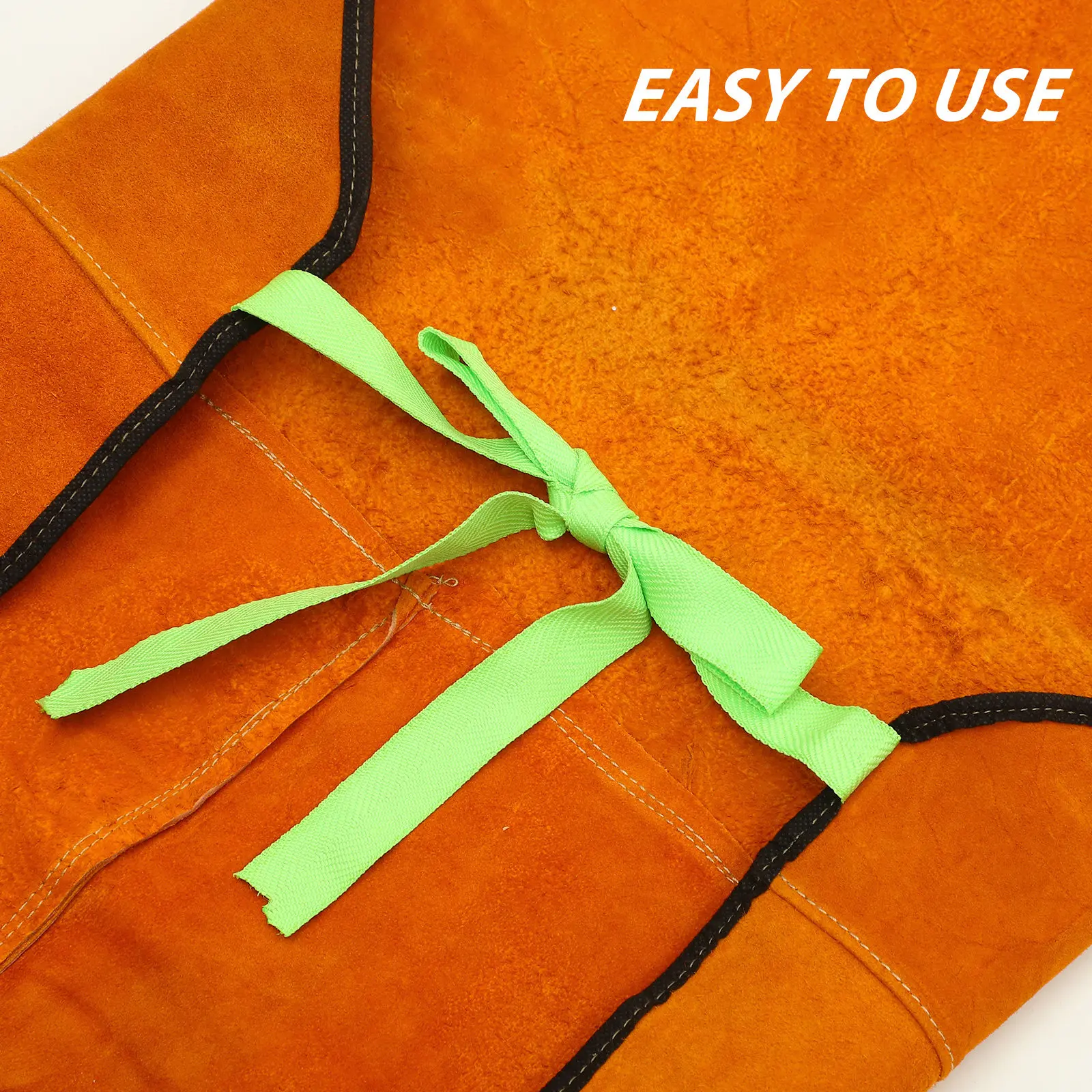 

1Pcs Protective Welding Apron Cowhide Heat Insulation Workwear Welding Protective Clothing Workshop Garage