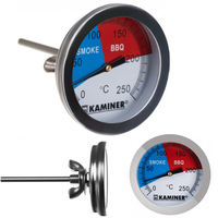 Stainless Steel BBQ Grill Thermometer With Probe 250°C Temperature Gauge Sensor Barbecue Tools Kitchen Cooking Thermometer