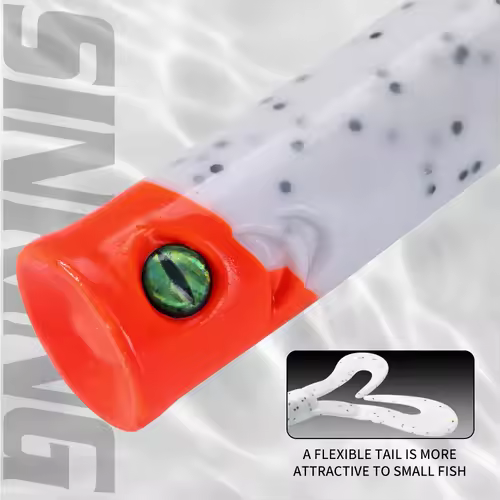 Hunthouse Twin Tail Trailer Soft Fishing Lure Silicone Spinning 145/175mm 21.7/36.7g PVC For Pike Barsch Zander Fish Accessories - Image 4