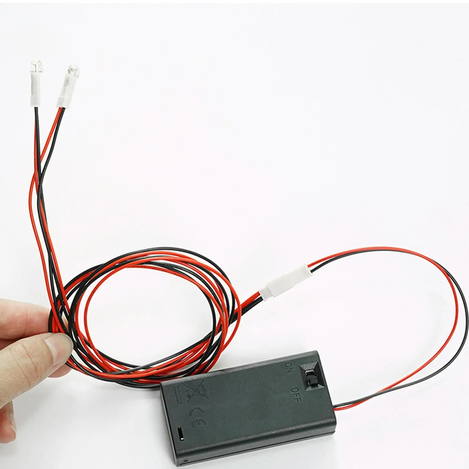 Kit de iluminación para casa de muñecas, soporte de batería Vintage con Mini lámpara LED, luces LED en miniatura superbrillantes de 3V, accesorio para casa de muñecas