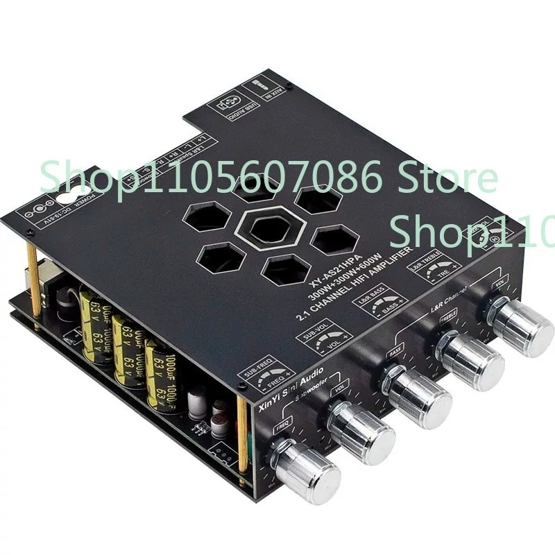 2.1 Channel High Power Bluetooth 5.2 Digital Power Amplifier Board Lossless U Disk Playback Module DIY Speaker Main Board