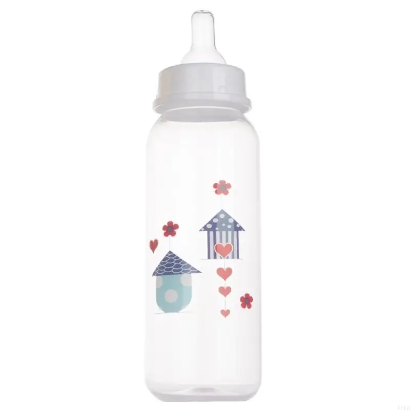 

250 мл пластиковая детская бутылочка с мультяшным узором для детской бутылочки для новорожденных, легкая L8RB
