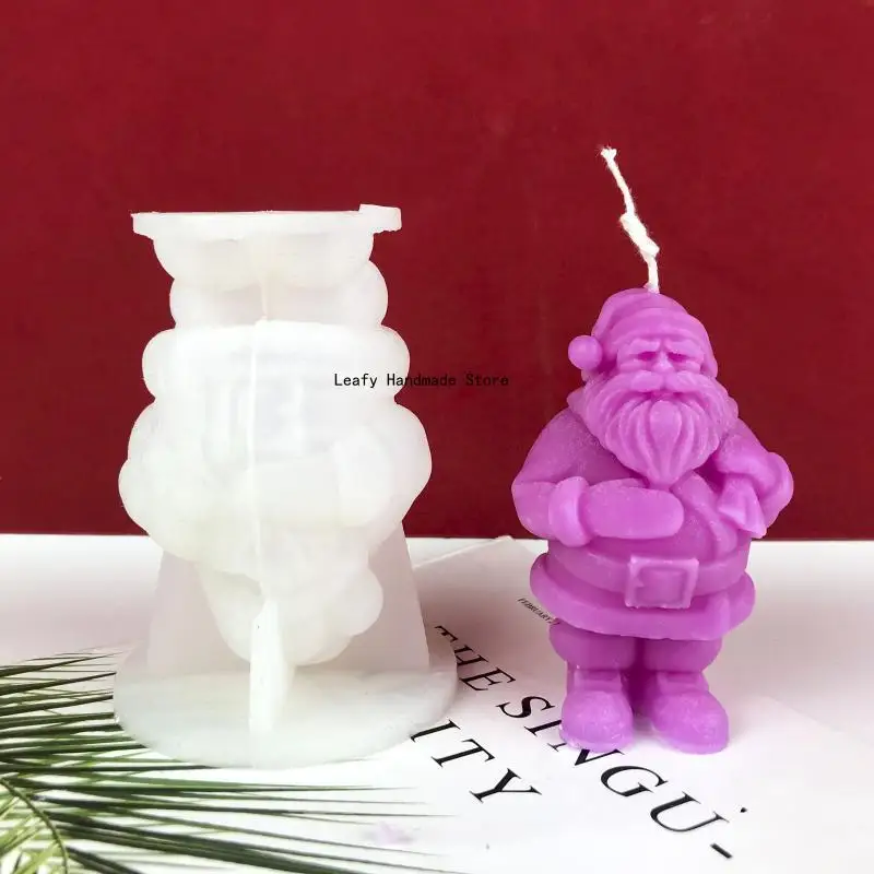 Christmas Santa Silicone Candle Mold Wax Mold DIY Aromatherapy Making Soy Wax  Handmade  Mold