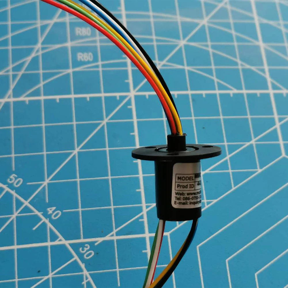 Micro Rotate Slip Ring 10 A for RC Excavator Model DIY Electric Collector Rings