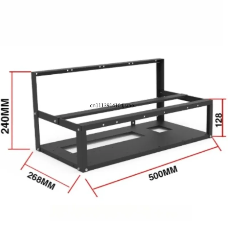 6GPU Open‑Air Graphics Card Fixed Rack Bracket AI Supercomputing GPU Mount Holder DIY Server Frame