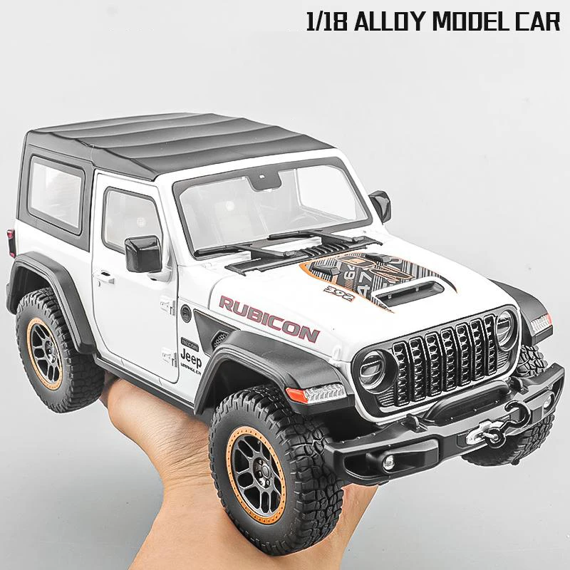 

Large Size 1:18 Wrangler Alloy Off-road Vehicle Model, Simulated Sound and Light Boy Toy Car, Children's Birthday Gift Ornaments