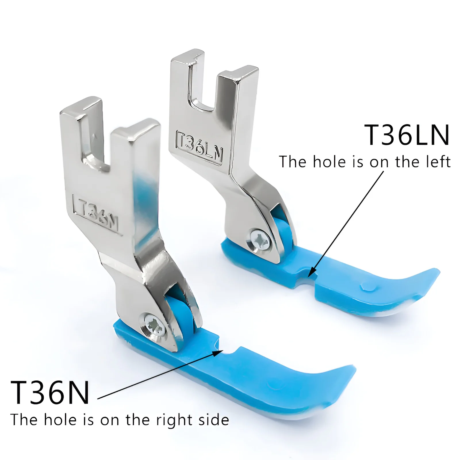 2pcs left and right side presser foot P36NP36LN plastic single side presser foot flat sewing machine zipper presser foot