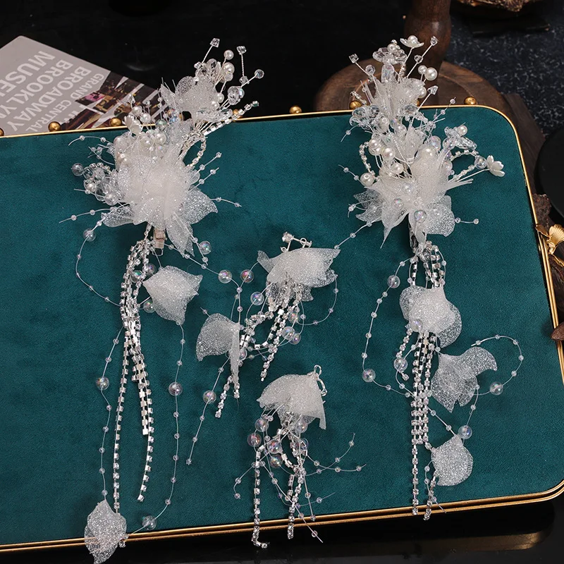 ضوء فاخر جديد غطاء الرأس الزفاف ضوء اكسسوارات الزفاف الغربية اكسسوارات الزفاف رائعة الحلو موري جميع مطابقة