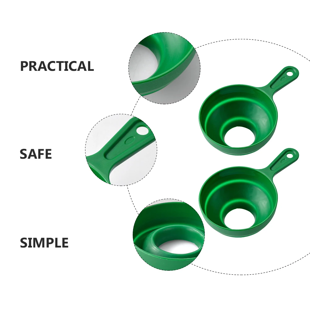 

2Pcs Folding Kitchen Funnels Wide Mouth Plastic Funnels Liquid Powder Transfer Funnel Set Funnel Home Kitchen Tool