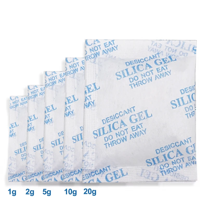 2/5/10/20g Package Non Toxic Silica Gel Desiccant Damp Kitchen Room Living Moisture Dehumidifier Absorber Bag