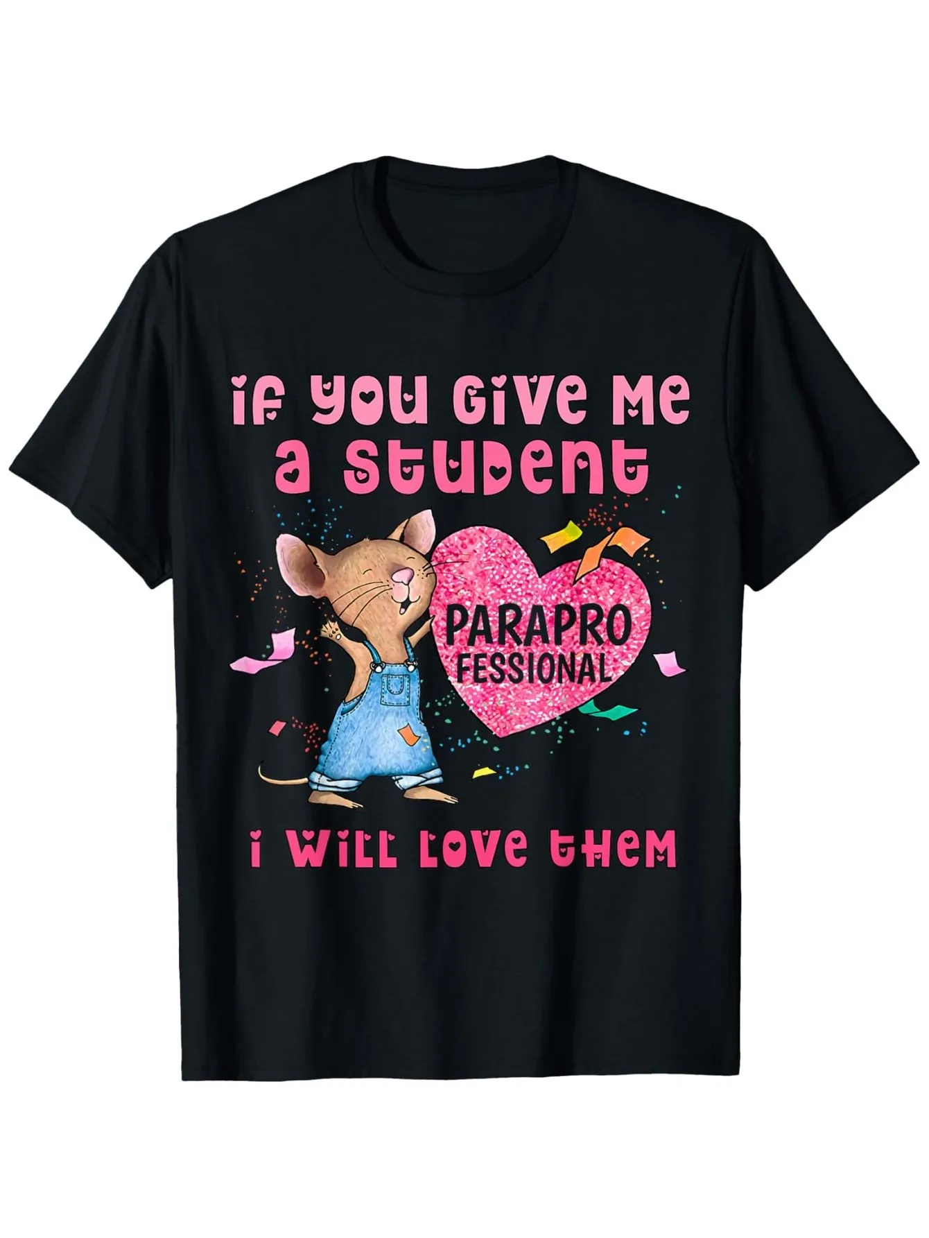 

Симпатичная футболка учителя-помощника в форме сердца на День святого Валентина