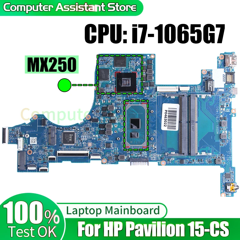 Imagem -02 - Laptop Mainboard para hp Pavilion Notebook Motherboard Dag7bmb68c0 L67285601 L67285-601 862398855i71065g7 Mx250