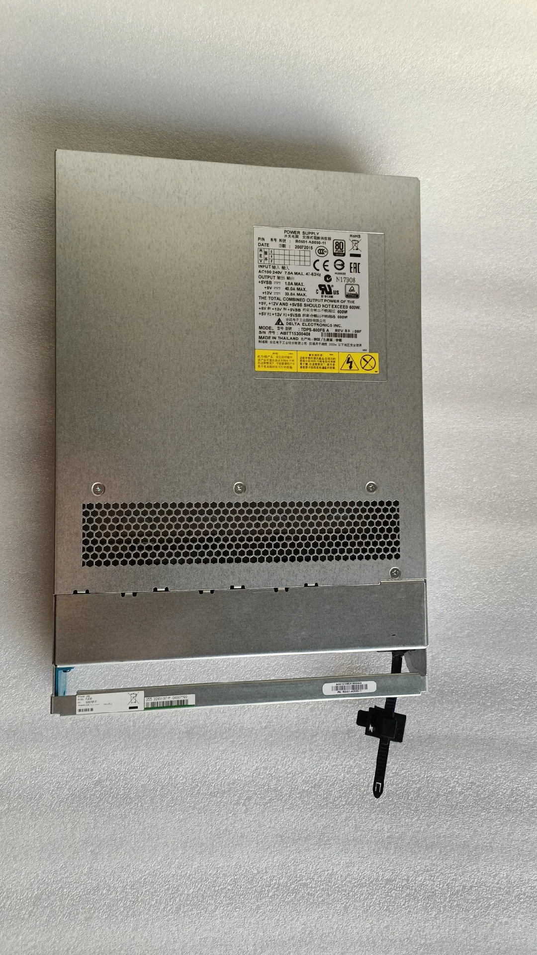 

For HDS HUS Expansion enclosure power 3285197-P/A R0501-A0030-07 TDPS-600FB A