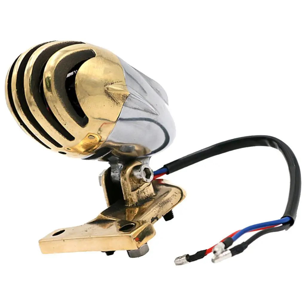 جديد وصول النحاس قذيفة دراجة نارية LED الفرامل وقف الضوء الخلفي الذيل 12 فولت #3