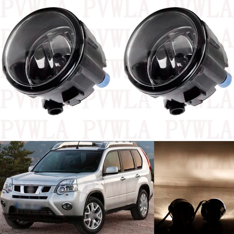 Front Bunper Fog Lamp Lights With Halogen Bulbs 261508990B For Nissan X-Trail T31 2007 2008 2009 2010 2011 2012 2013