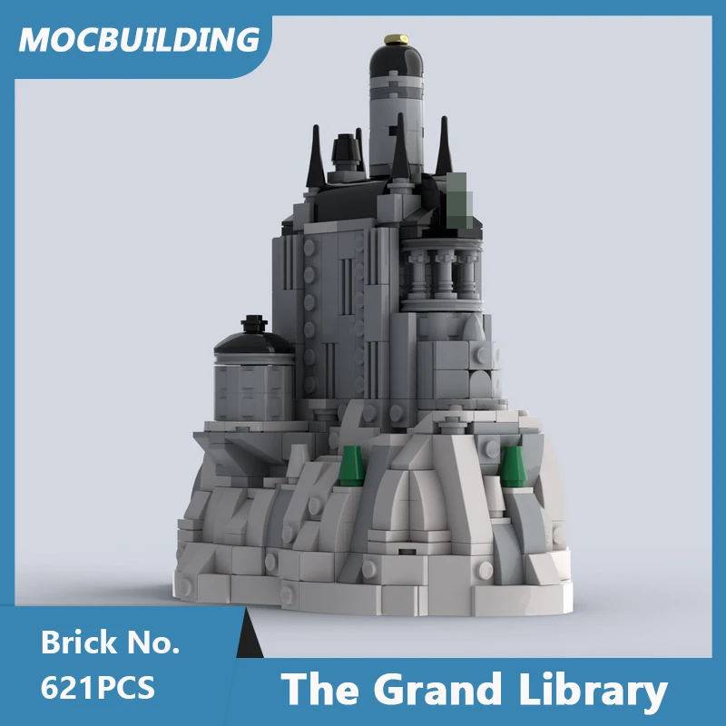 

MOC Building Blockss The Grand Library Model DIY Assembled Bricks Architecture Series Creative Educational Toys Gifts 621PCS