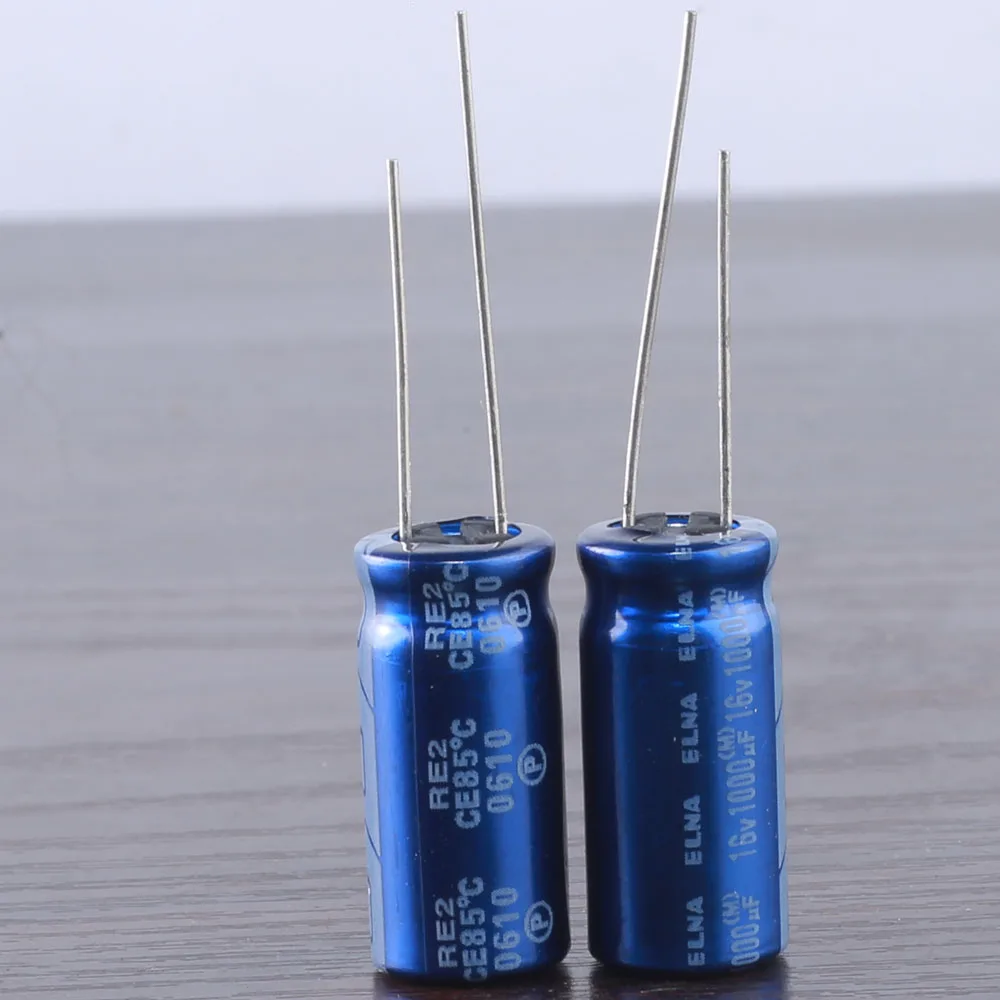 4 pcs Japan ELNA RE2 1000mfd 16v 1000uf 10x20mm electrolytic capacitor 85℃