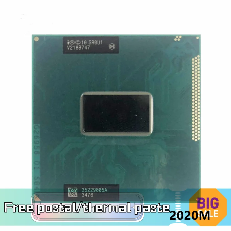 Pentium 2020M SR0U1 SR0VN SR0VN SR184 CPU Laptop Processor Dual Core Dual Thread 2M 35W Socket G2 / rPGA988B