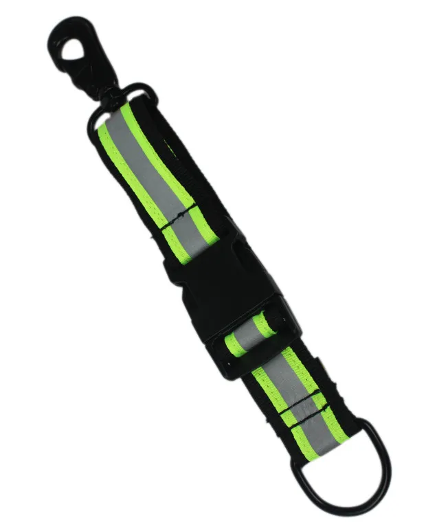 MELOTOUGH Firefighter Glove Strap  Glove Holder with Glove Leash Swivel Snap Hook,Reflective Hi-Vis Lime for Quick Access