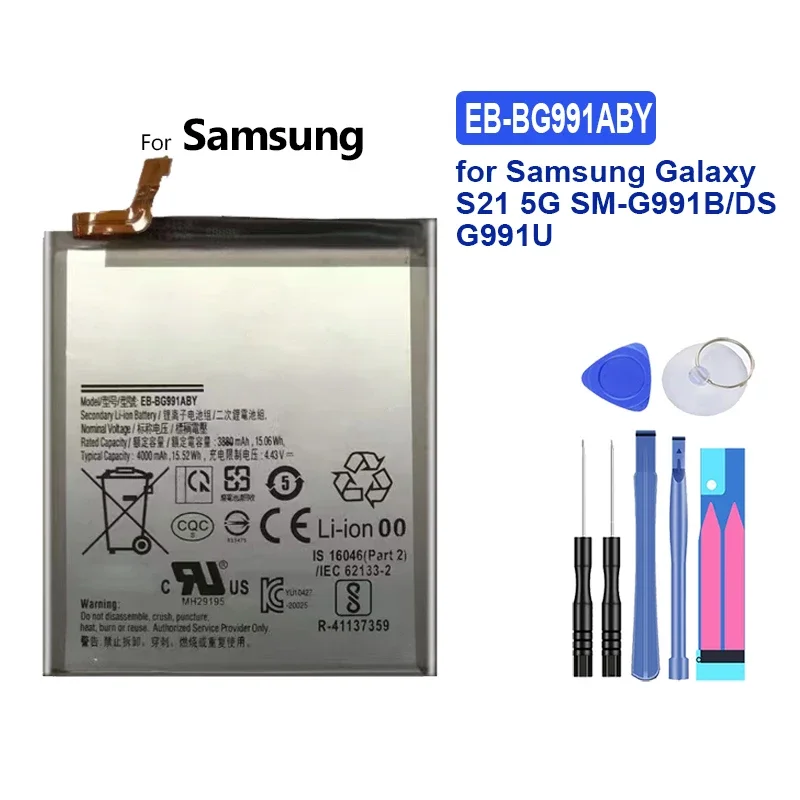 New EB-BG973ABU EB-BG975ABU EB-BG980ABY Battery For Samsung Galaxy S3 S4 S8 S9 S10 S10X S10E S20 S21 FE Version Plus Ultra