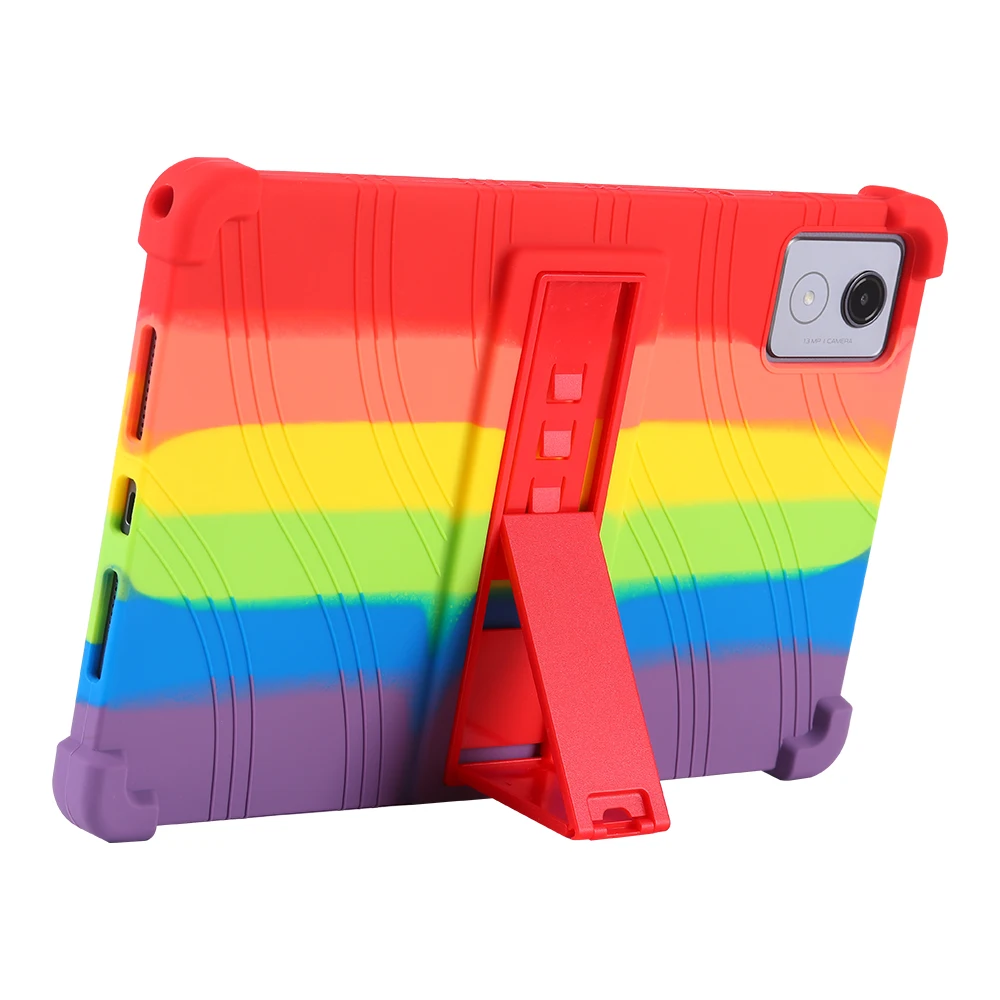 Soft Silicone Case for Lenovo Tab K11 Plus 2024 TB352FU 11.45 inch Adjustable Multi-angles Stand Cover Shockproof Protect Shell