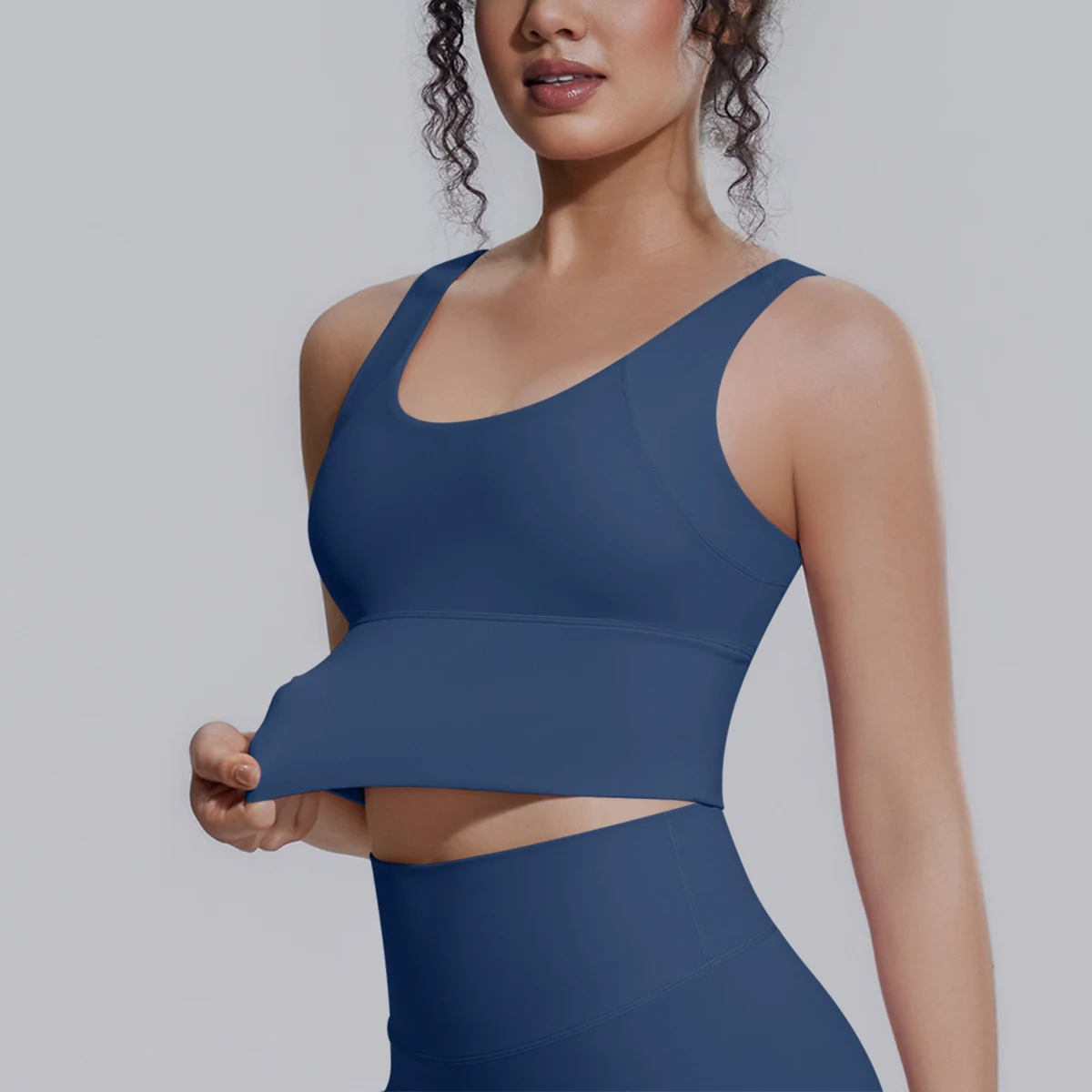 New Backless Yoga Vest for Woman Yoga Underwear with Chest Pad Summer Breathable Workout Top Running Shockproof Sports Bra image 2