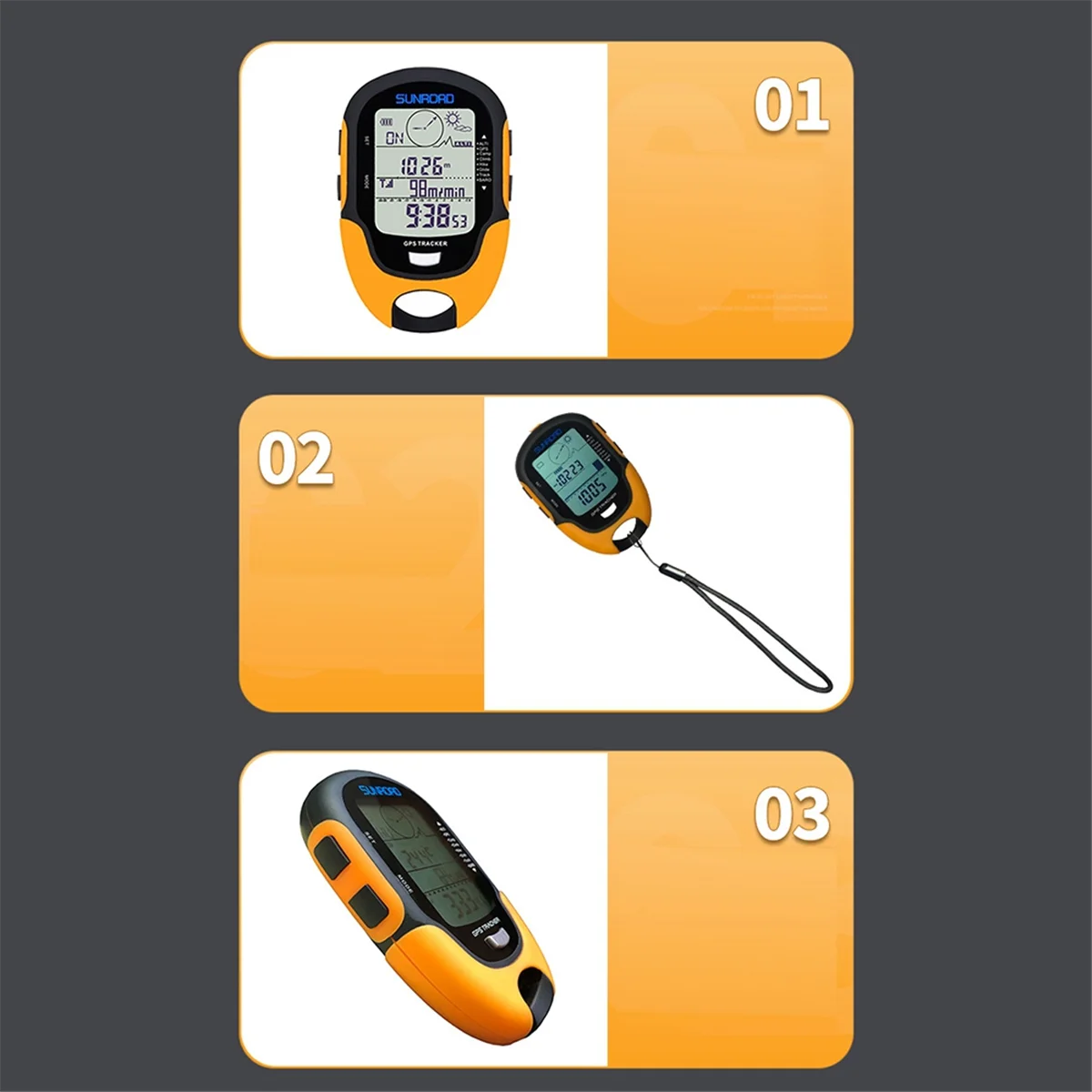 

ABXY Многофункциональный ЖК-цифровой GPS-высотомер Барометр Компас Портативный Открытый Кемпинг Туризм Альтиметр