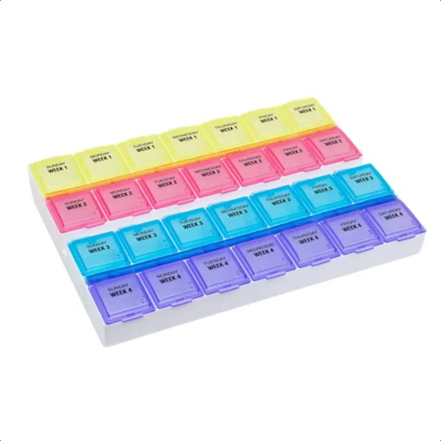 

EZY DOSE Monthly Medtime 28Day Pill Planner │Monthly Pill Organizer