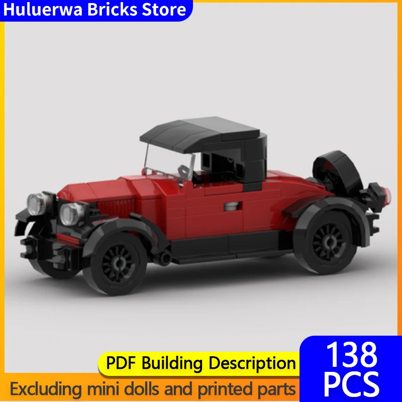 

Модель Speed Champion MOC, строительные кирпичи, модель двигателя MX, классический ретро седан, модульная технология, подарки, сборка, детские игрушки, костюм
