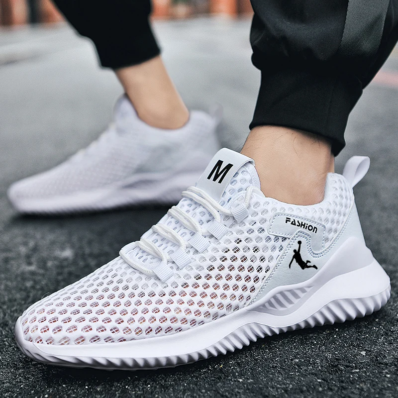 White Man Cheap Shoes Big Size 46 Running Sneakers Unisex Breathable Mesh Sports Shoes Mens Trianers Zapatillas Running Hombre
