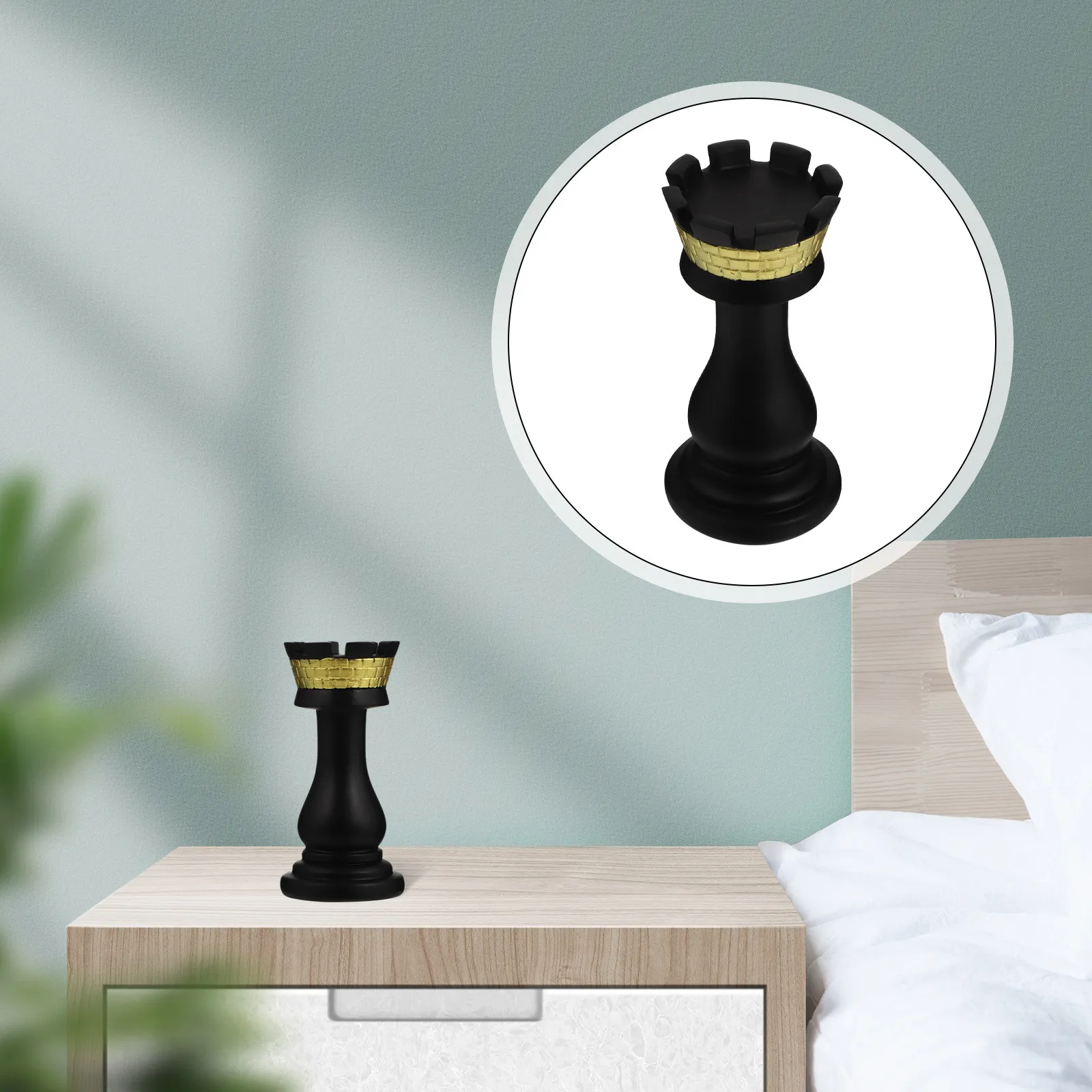 1Pcs Premium Resin Chess Adornment Unique Artistic Atmosphere Resin Craft Tabletop Ornament Smooth Surface Decor Chic Decor