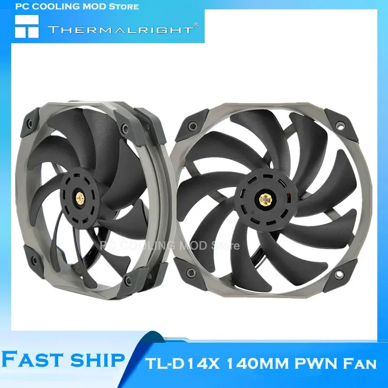 

Thermalright Computer Case 14cm PWM Cooling Fan 4Pin 12cm Mounting Hole 1800 RPM 95.5 CFM Super Air Volume Servo Level,TL-D14X