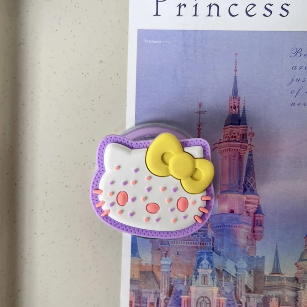 

Cute Cartoon Sanrio Hello Kitty Magnetic Holder Grip Tok Griptok Phone Stand Holder Support For iPhone Samsung Magsafe Smart Tok
