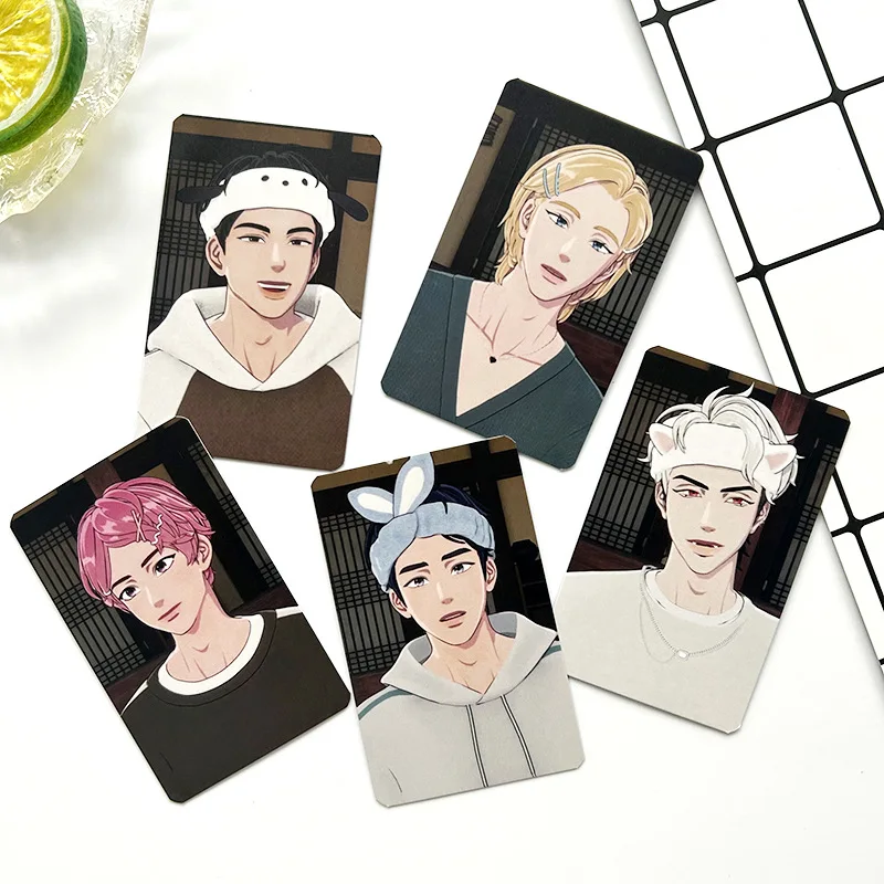 5pcs/set Kpop Idol PLAVE Lomo Cards Photocards ASTERUM : 134-1 Photo Card Postcard for Fans Collection