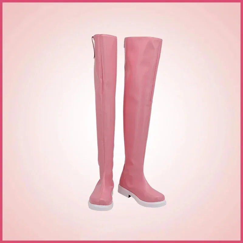 

2025 11 Anime Clear Card Sakura Cosplay PU Leather Shoes Halloween Carnival Boots Prop Custom Made