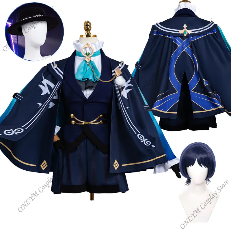The Balladeer Genshin Cosplay FES Wanderer Genshin Cosplay Costume Genshin Impact Wanderer Cosplay Halloween Role Play Uniform