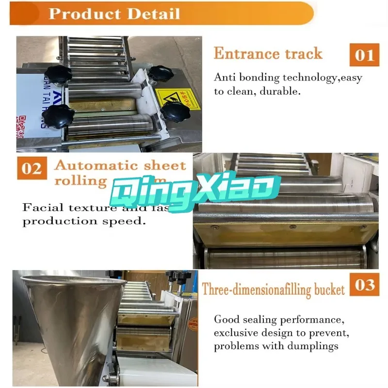 110V 220V 240V 12 15CM Automatic  Empanada Machine Large  Dumpling  Samosa Pierogi Spring Roll Making Machine Commercial Kitchen