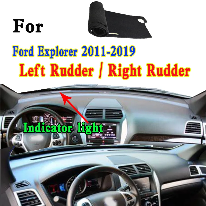 

For 2011-19 Ford Explorer XLT Mk5 Car-Styling Dashmat Dashboard Cover Instrument Panel Insulation Sunscreen Protective Pad