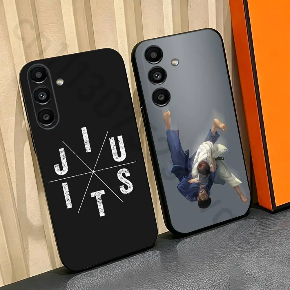 Brazilian Jiu Jitsu BJJ Phone Case For Samsung Galaxy A13,A21s,A22,A31,A32,A52,A53,A71,A80,Soft Black Shell