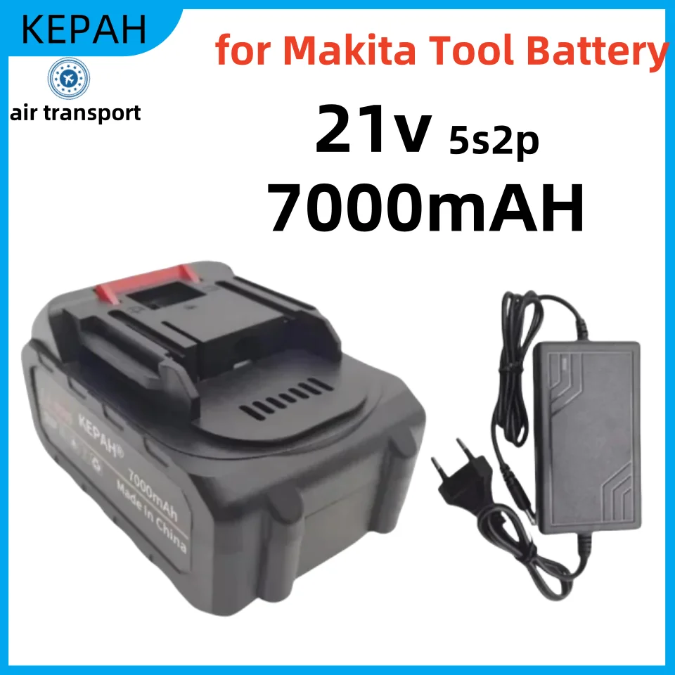 

Original 7000mAh 5s2p 21V Rechargeable Lithium-Ion Battery for Makita 18V 21V Cordless Dirll/Brushless Wrench/Screwdriver tool