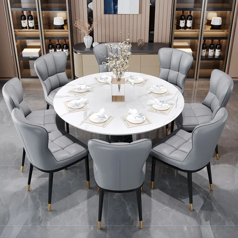 كرسي طعام مريح بأرجل ذهبية مصنوع من الجلد المعدني والمطبخ الإيطالي للتخييم وتناول الطعام كرسي مكتب أثاث غرفة Sillas Comedor