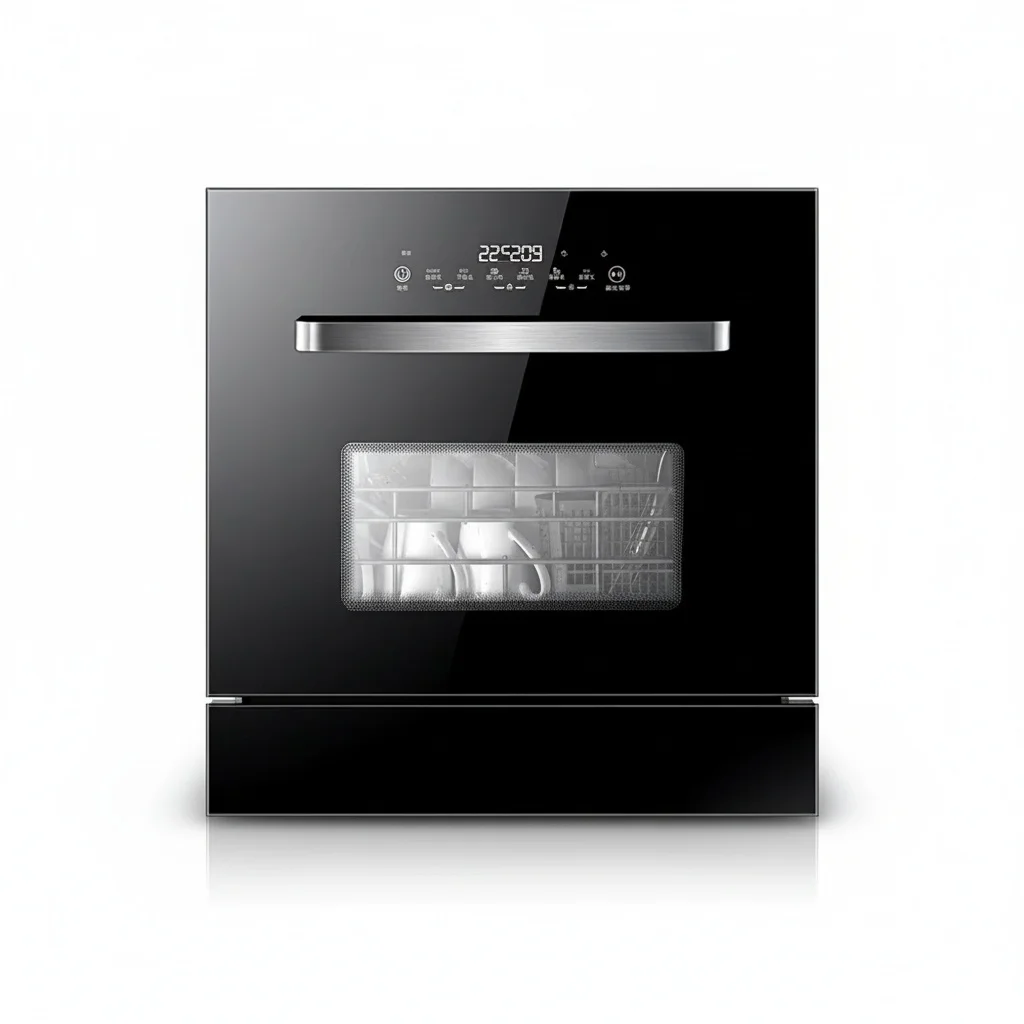 Commercial Dishwasher, Compact Stainless Steel Conveyor Dishwasher Machine, Heavy Duty Built-In Industrial Grade Washer