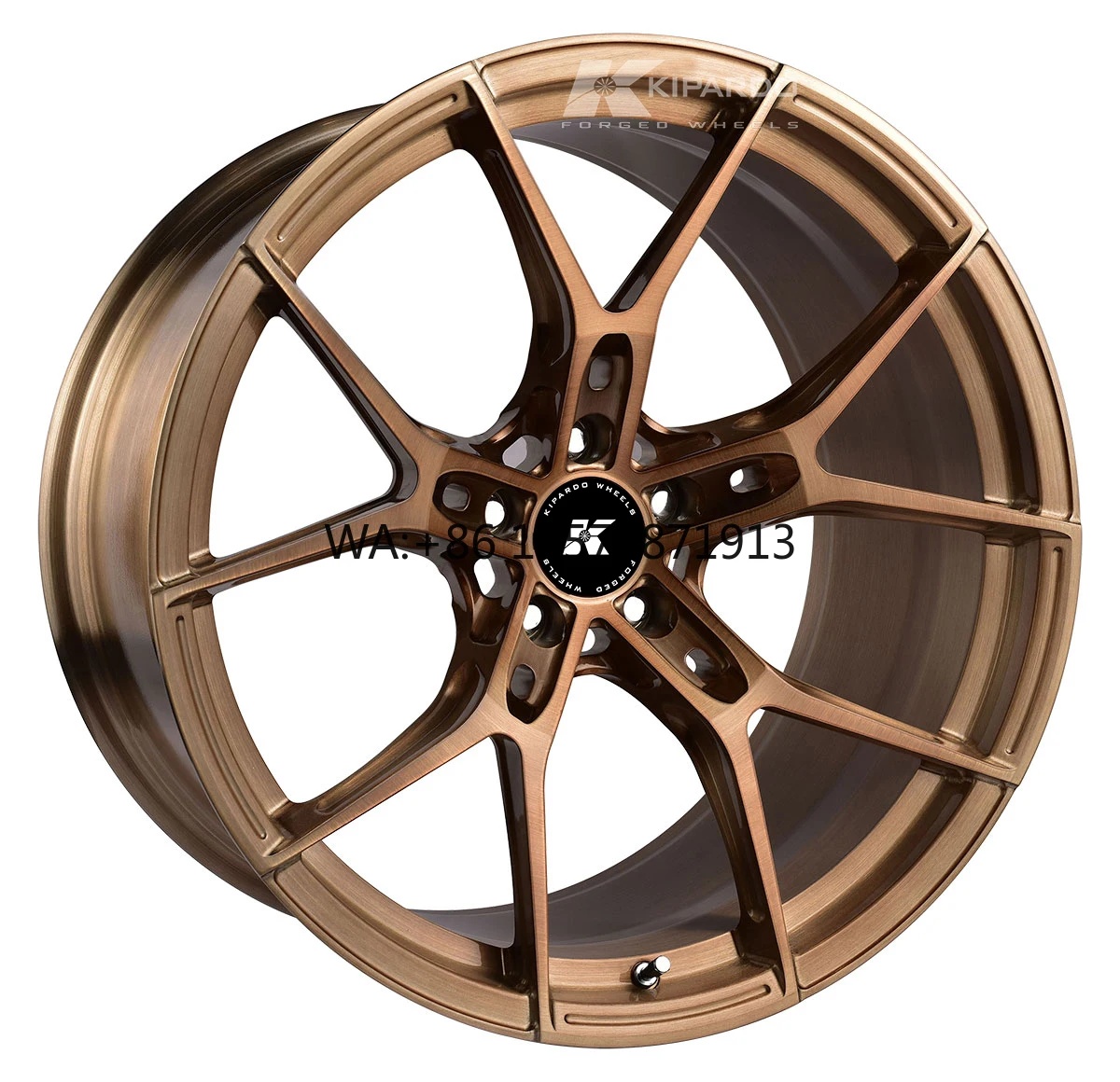 

Custom Forged Wheels 6061 T6 Aviation Grade Aluminum Alloy Bronze Rims 18 19 20 Inch 5x112 66.6 CB For Luxury Passenger Vehicles