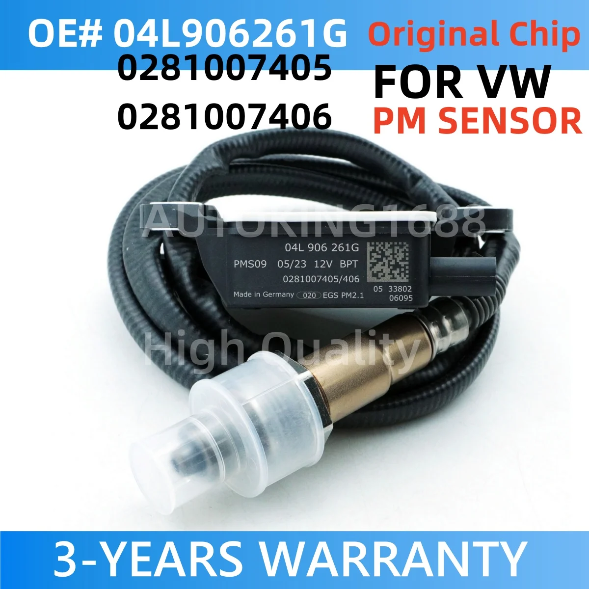 

New 04L906261G 0281007405 0281007406 Particulate Matter PM Sensor For VW Arteon Passat Transporter