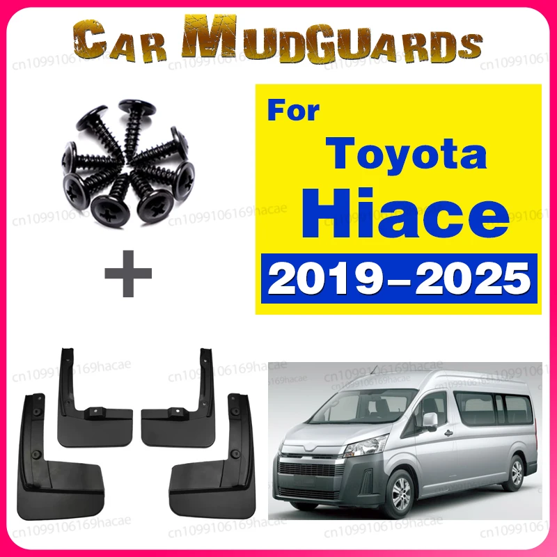 4 Uds guardabarros para Toyota Hiace H300 GranAce 2019 ~ 2025 guardabarros protectores contra salpicaduras guardabarros de neumáticos de coche Accesorios