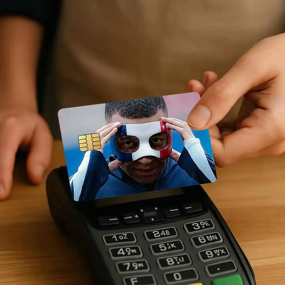 K-Kylian M-Mbappe Sticker Film Tape Skin for Credit Card Debit Card Waterproof Stickers