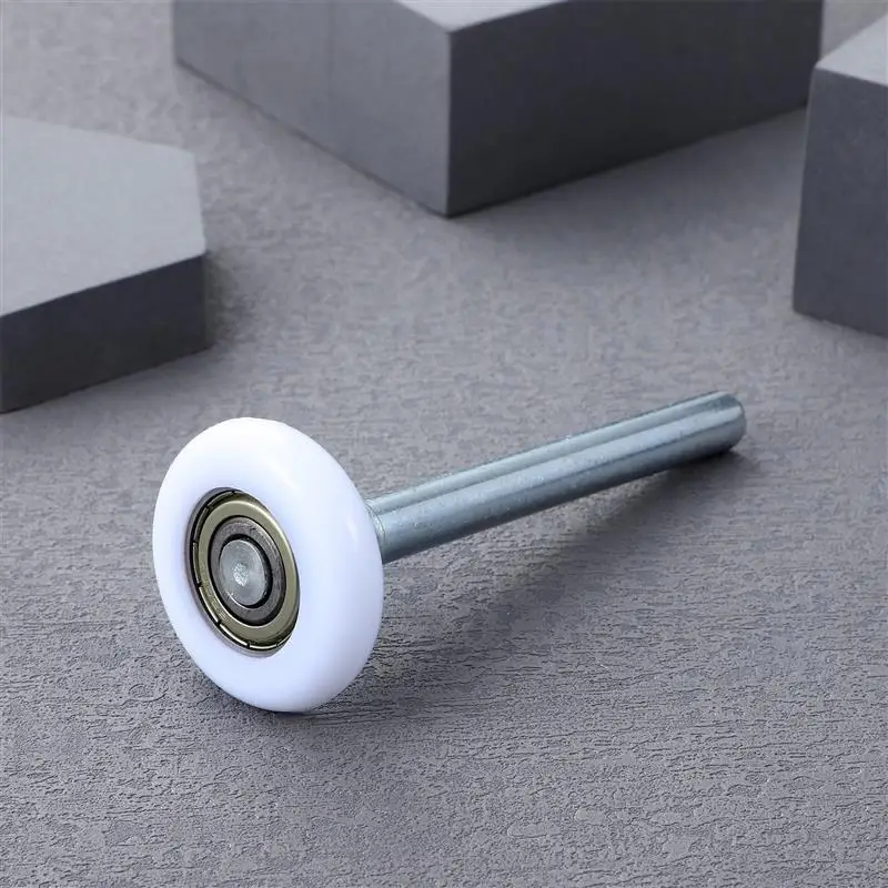 120Mm Heavy Duty ไนลอนโรงรถประตูล้อลูกกลิ้ง Ball ปิดผนึกแบริ่งก้านหมุนเงียบเปลี่ยน Roller