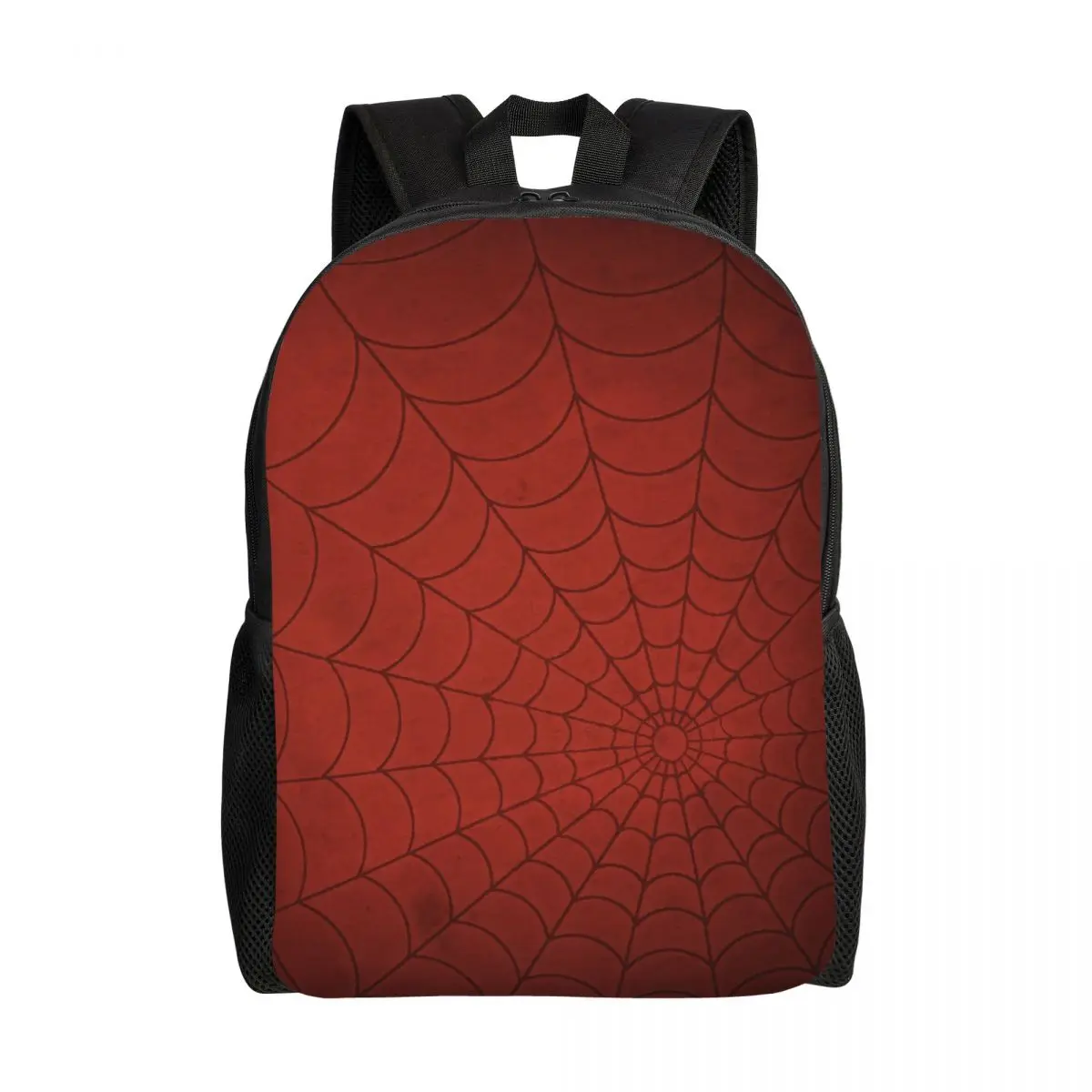 Custom Classic Red Spider Web Pattern Travel Backpack Women Men School Computer Bookbag College Student Daypack Bags