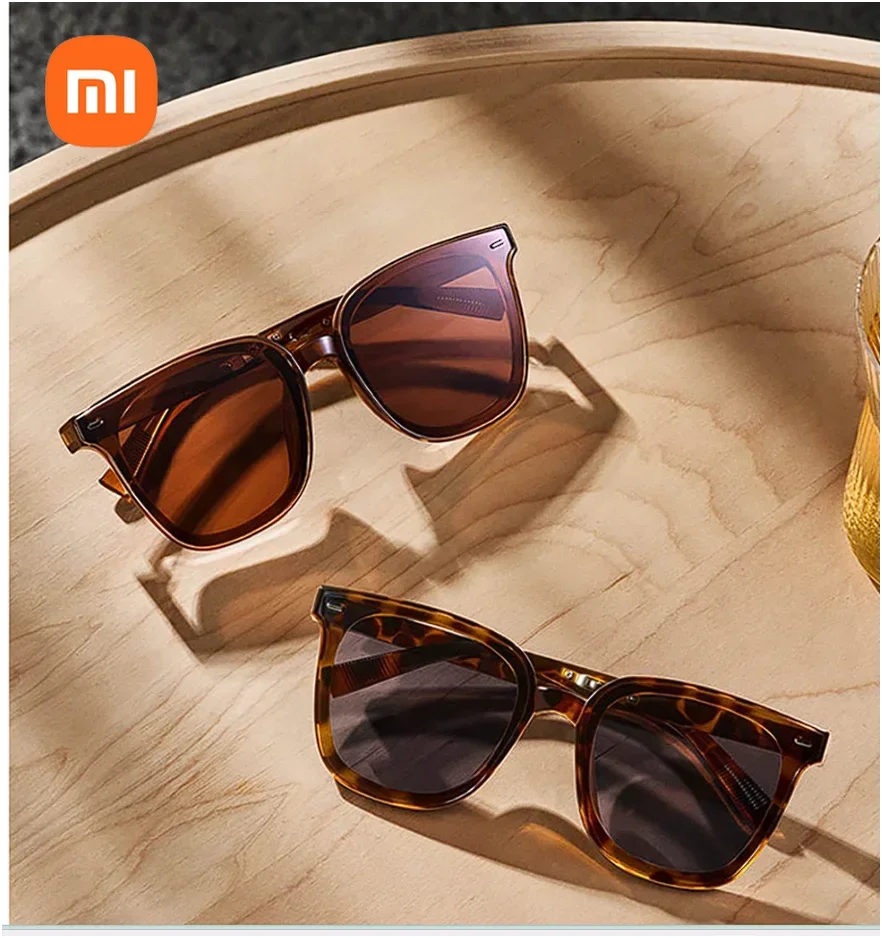 

Складные поляризационные солнцезащитные очки Xiaomi Mijia, черепаховый кофе, легко хранить, модно сопровождается