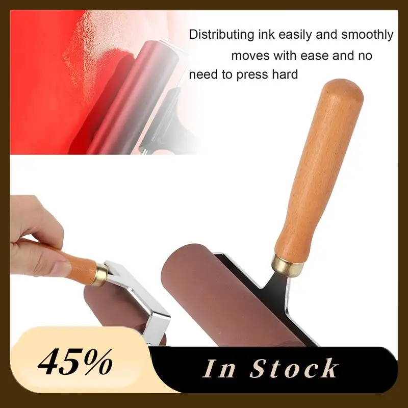 

A60Z Top Brayer Мягкий гибкий прочный эластичный резиновый валик для печати скрапбуков, резиновый валик, чернильный валик (15 см)